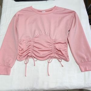 No Bounderies  Woman Fleece shirt color pink size Large